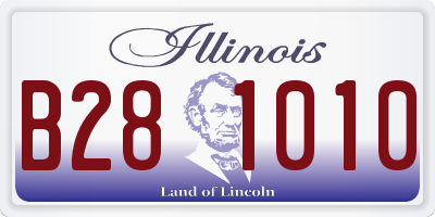 IL license plate B281010