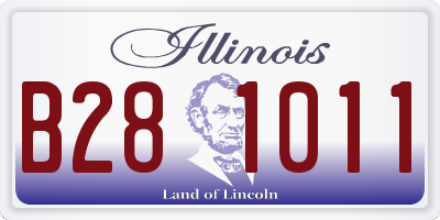 IL license plate B281011