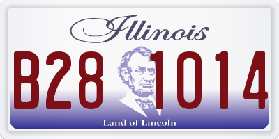 IL license plate B281014