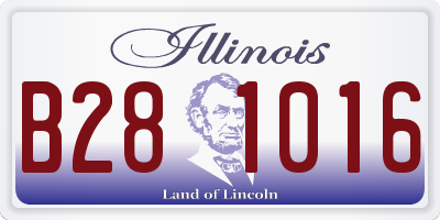 IL license plate B281016