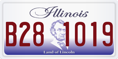 IL license plate B281019