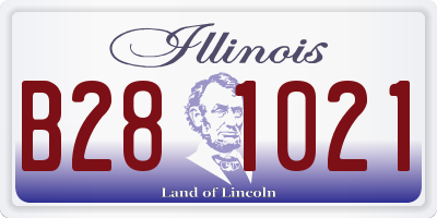 IL license plate B281021