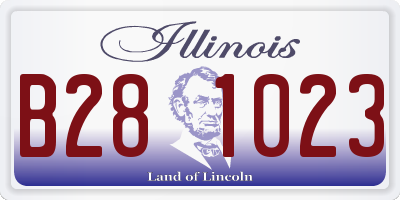 IL license plate B281023