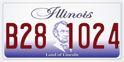 IL license plate B281024
