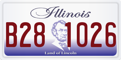 IL license plate B281026