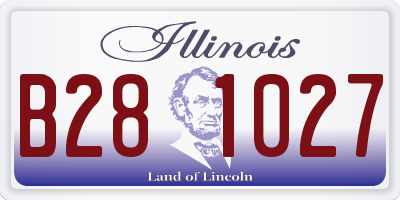 IL license plate B281027