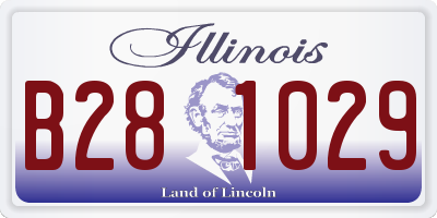 IL license plate B281029