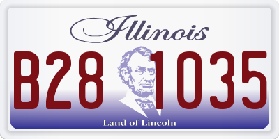 IL license plate B281035