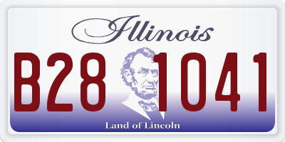 IL license plate B281041