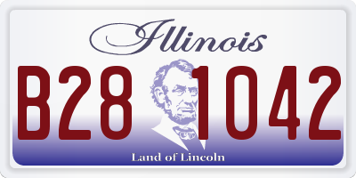 IL license plate B281042