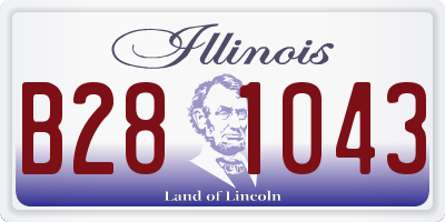 IL license plate B281043