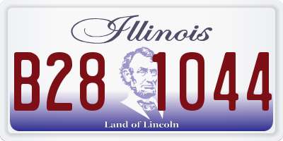 IL license plate B281044