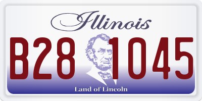 IL license plate B281045
