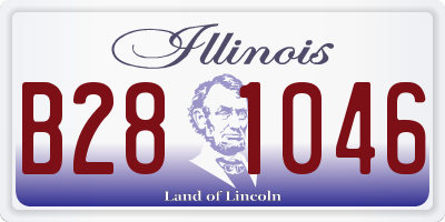 IL license plate B281046