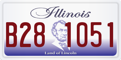 IL license plate B281051