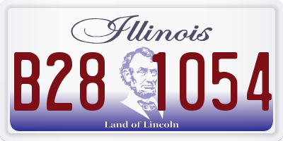 IL license plate B281054