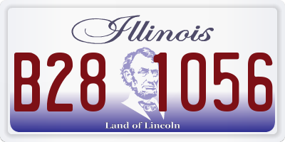 IL license plate B281056