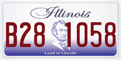 IL license plate B281058