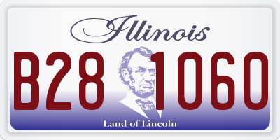 IL license plate B281060