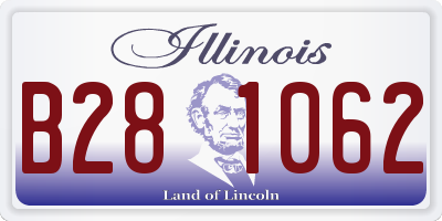 IL license plate B281062