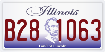 IL license plate B281063
