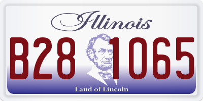 IL license plate B281065
