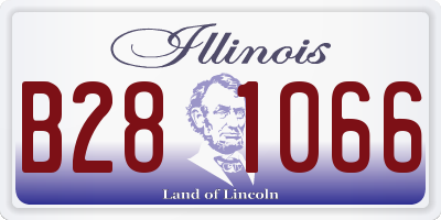IL license plate B281066