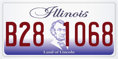 IL license plate B281068