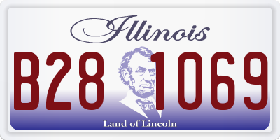 IL license plate B281069