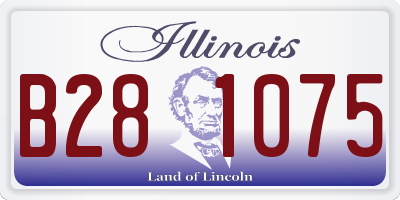 IL license plate B281075