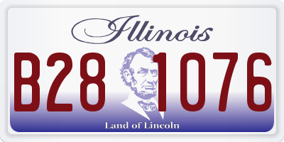 IL license plate B281076