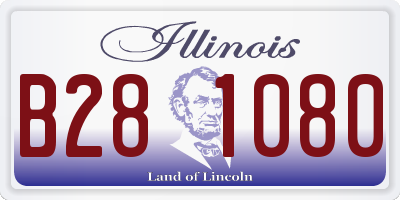IL license plate B281080