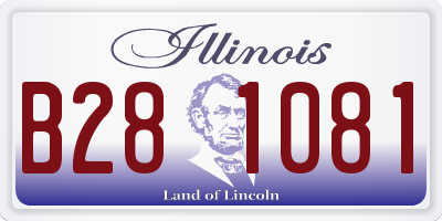 IL license plate B281081