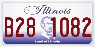 IL license plate B281082