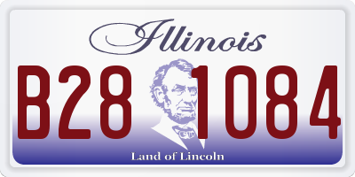IL license plate B281084