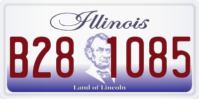 IL license plate B281085