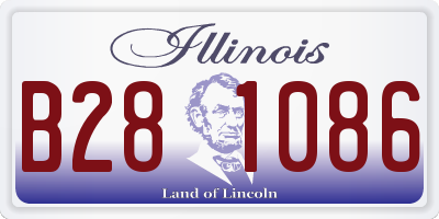 IL license plate B281086