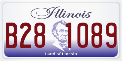 IL license plate B281089