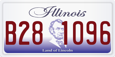 IL license plate B281096