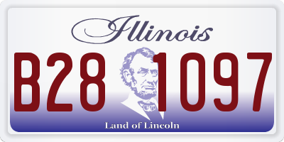 IL license plate B281097