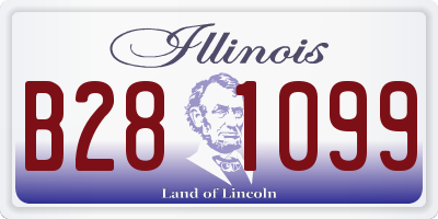 IL license plate B281099