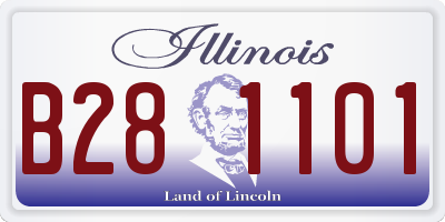 IL license plate B281101