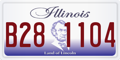 IL license plate B281104