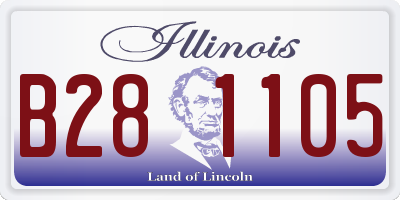 IL license plate B281105