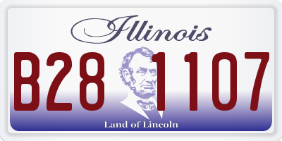 IL license plate B281107