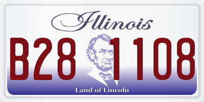 IL license plate B281108