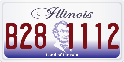 IL license plate B281112