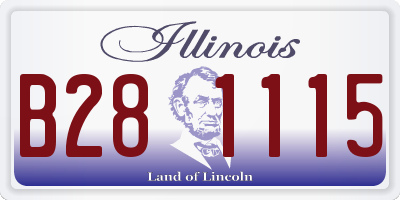 IL license plate B281115