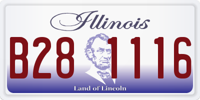 IL license plate B281116