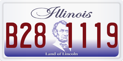 IL license plate B281119